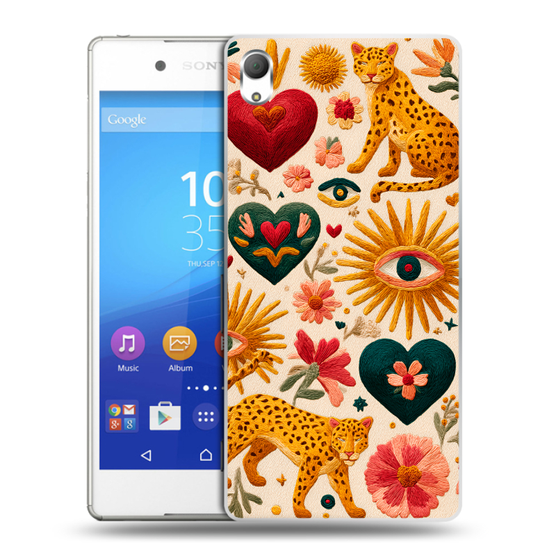 Пластиковый чехол на Sony Xperia Z3+ с принтом Модный принт Пластиковый чехол на Sony Xperia Z3+ с принтом Модный принт