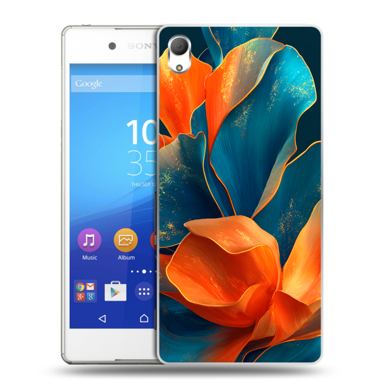 Пластиковый чехол на Sony Xperia Z3+ с принтом Цветы Пластиковый чехол на Sony Xperia Z3+ с принтом Цветы