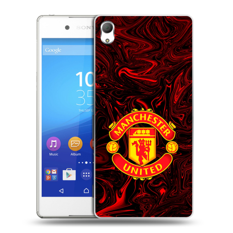 Пластиковый чехол на Sony Xperia Z3+ с принтом Manchester United Пластиковый чехол на Sony Xperia Z3+ с принтом Manchester United