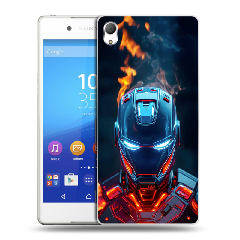 Пластиковый чехол на Sony Xperia Z3+ с принтом IronMan Железный человек Пластиковый чехол на Sony Xperia Z3+ с принтом IronMan Железный человек