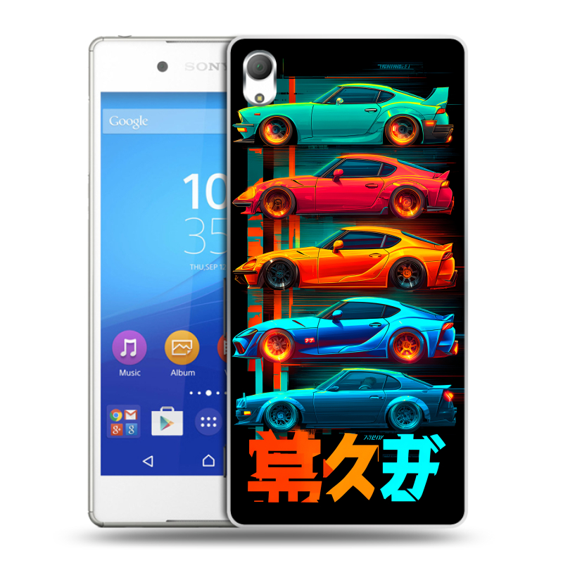 Пластиковый чехол на Sony Xperia Z3+ с принтом машины тачки Пластиковый чехол на Sony Xperia Z3+ с принтом машины тачки