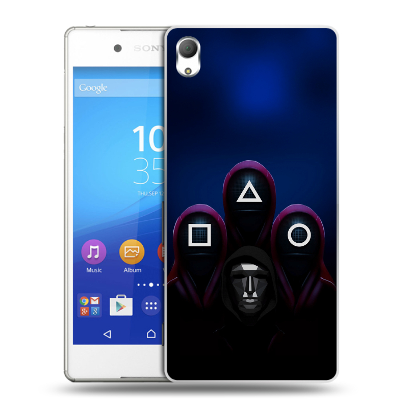 Пластиковый чехол на Sony Xperia Z3+ с принтом Игра Кальмара Пластиковый чехол на Sony Xperia Z3+ с принтом Игра Кальмара