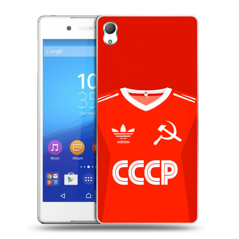 Пластиковый чехол на Sony Xperia Z3+ с принтом Флаг Герб СССР Пластиковый чехол на Sony Xperia Z3+ с принтом Флаг Герб СССР