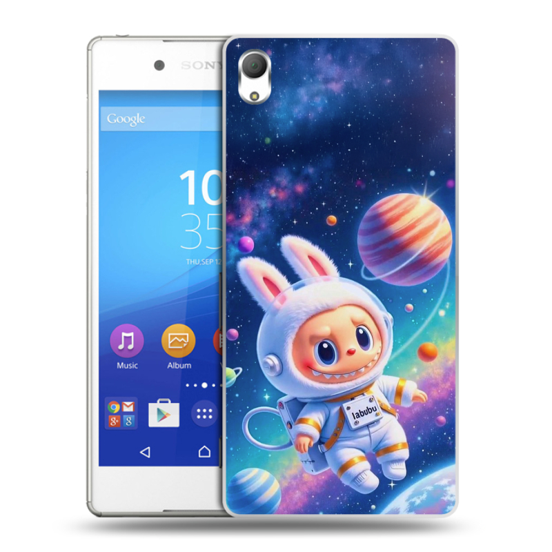 Пластиковый чехол на Sony Xperia Z3+ с принтом Labubu Лабубу Пластиковый чехол на Sony Xperia Z3+ с принтом Labubu Лабубу