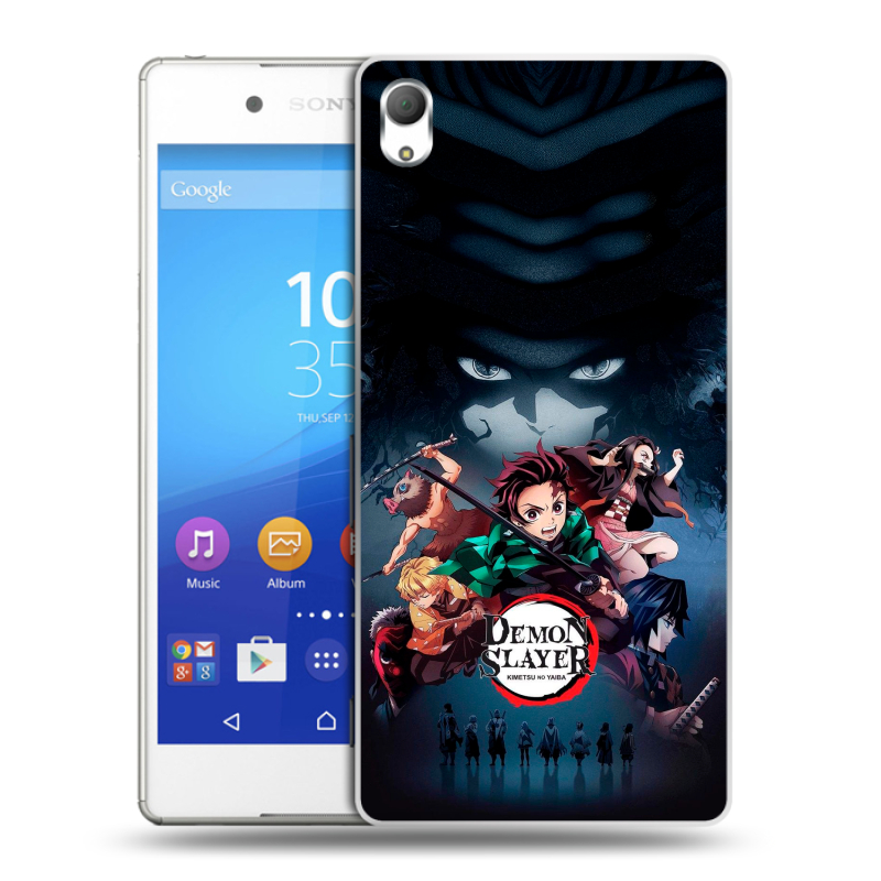 Пластиковый чехол на Sony Xperia Z3+ с принтом Demon Slayer Клинок рассекающий демонов Пластиковый чехол на Sony Xperia Z3+ с принтом Demon Slayer Клинок рассекающий демонов