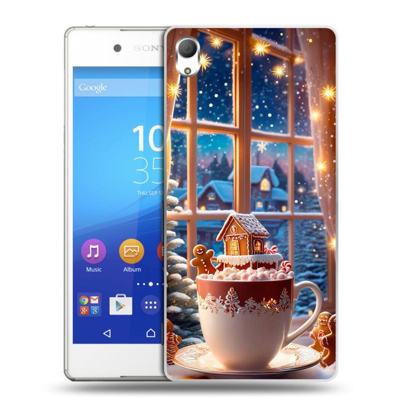 Пластиковый чехол на Sony Xperia Z3+ с принтом Новый год Пластиковый чехол на Sony Xperia Z3+ с принтом Новый год