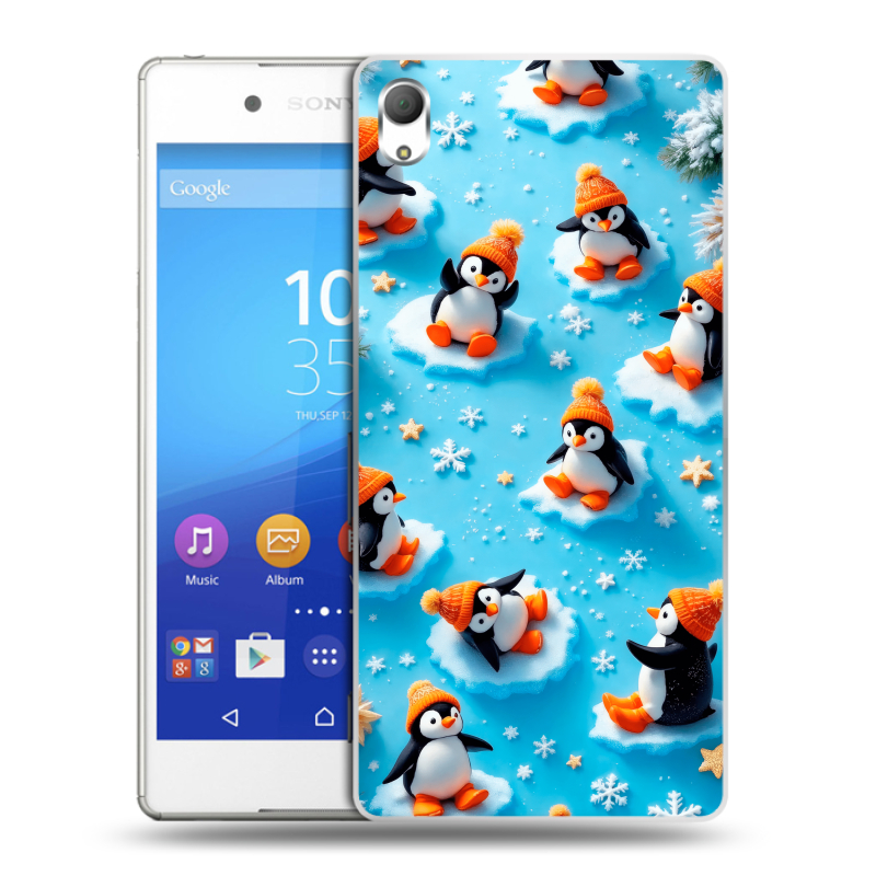 Пластиковый чехол на Sony Xperia Z3+ с принтом Новый год Пластиковый чехол на Sony Xperia Z3+ с принтом Новый год