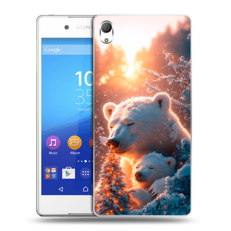 Пластиковый чехол на Sony Xperia Z3+ с принтом Новый год Пластиковый чехол на Sony Xperia Z3+ с принтом Новый год