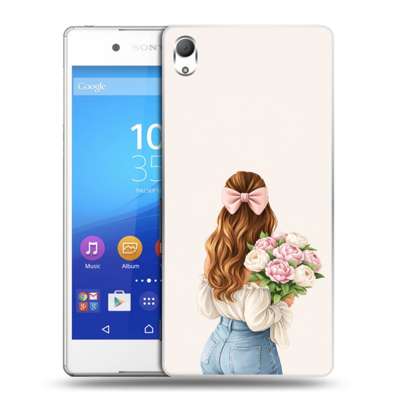 Пластиковый чехол на Sony Xperia Z3+ с принтом женский Пластиковый чехол на Sony Xperia Z3+ с принтом женский