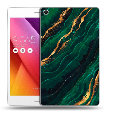 Силиконовый чехол на планшета ASUS ZenPad S 8 с принтом Мрамор зеленое золото Силиконовый чехол на планшета ASUS ZenPad S 8 с принтом Мрамор зеленое золото