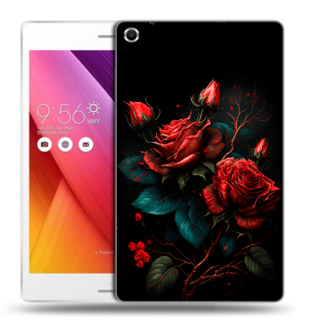 Силиконовый чехол на ASUS ZenPad S 8 с принтом Розы красные