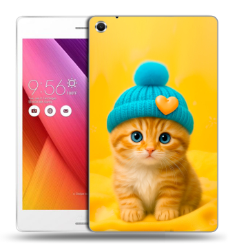 Силиконовый чехол на ASUS ZenPad S 8 с принтом Котенок в шапке