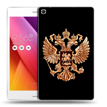 Силиконовый чехол на ASUS ZenPad S 8 с принтом Герб России золотой