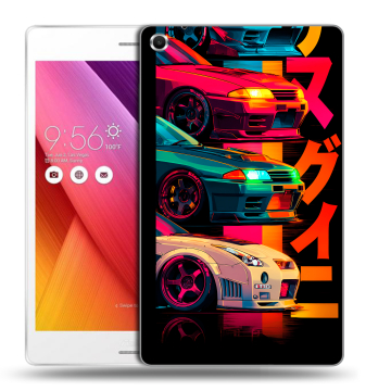 Силиконовый чехол на ASUS ZenPad S 8 с принтом Гоночные машины