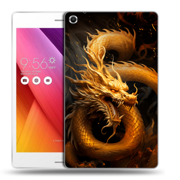 Силиконовый чехол на ASUS ZenPad S 8 с принтом Золотой дракон