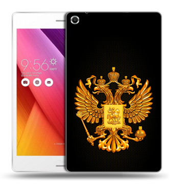 Силиконовый чехол на ASUS ZenPad S 8 с принтом Герб России желтый