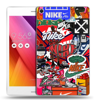 Силиконовый чехол на ASUS ZenPad S 8 с принтом Найк Nike яркий