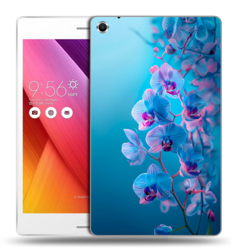 Силиконовый чехол на ASUS ZenPad S 8 с принтом голубые орхидеи
