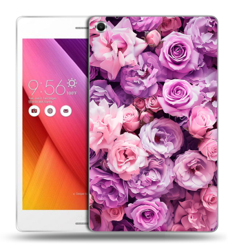 Силиконовый чехол на ASUS ZenPad S 8 с принтом лавандовые розы