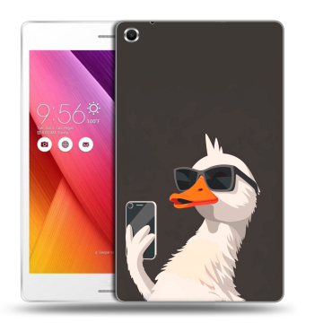 Силиконовый чехол на ASUS ZenPad S 8 с принтом утка в очках