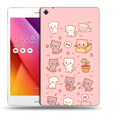Силиконовый чехол на ASUS ZenPad S 8 с принтом Hello Kitty Хелоу Кити