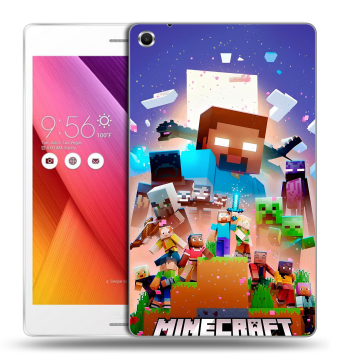 Силиконовый чехол на ASUS ZenPad S 8 с принтом Майнкрафт Minecraft