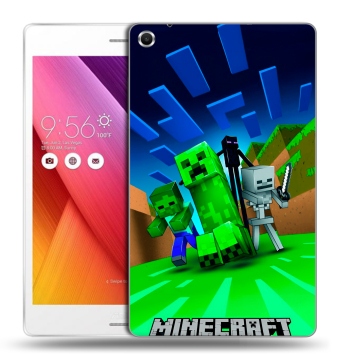 Силиконовый чехол на ASUS ZenPad S 8 с принтом Майнкрафт