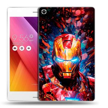 Силиконовый чехол на ASUS ZenPad S 8 с принтом Железный человек Ironman