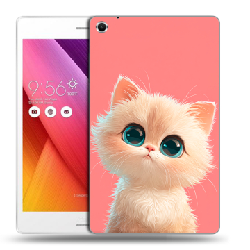Силиконовый чехол на ASUS ZenPad S 8 с принтом Розовый котенок