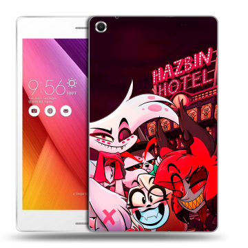Силиконовый чехол на ASUS ZenPad S 8 с принтом Hazbin Hotel Отель Хазбин