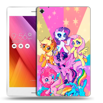 Силиконовый чехол на ASUS ZenPad S 8 с принтом My little pony Дружба чудо