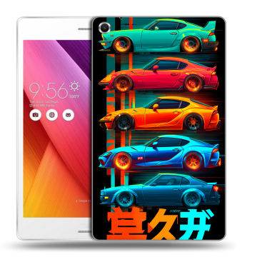 Силиконовый чехол на ASUS ZenPad S 8 с принтом машины тачки