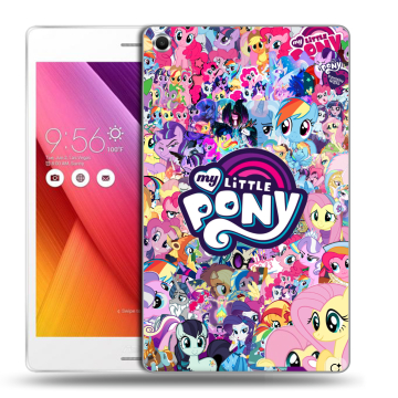 Силиконовый чехол на ASUS ZenPad S 8 с принтом My little pony Дружба чудо