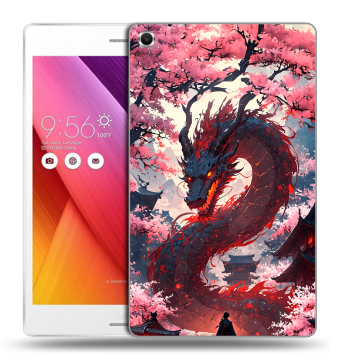 Силиконовый чехол на ASUS ZenPad S 8 с принтом Дракон Японский