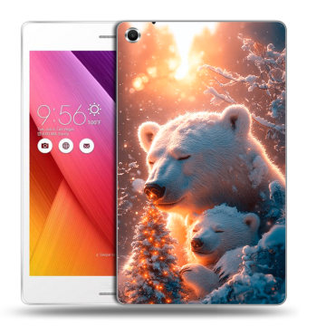 Силиконовый чехол на ASUS ZenPad S 8 с принтом Новый год