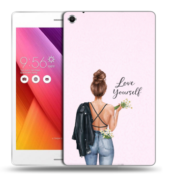 Силиконовый чехол на ASUS ZenPad S 8 с принтом женский