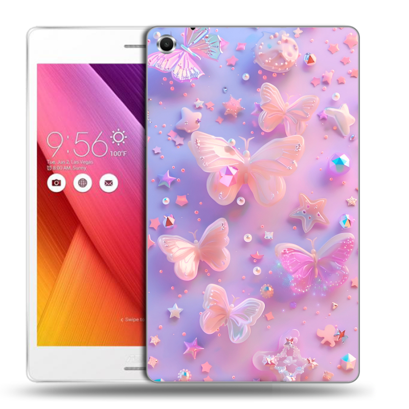 Силиконовый чехол на ASUS ZenPad S 8 с принтом Бабочки Силиконовый чехол на ASUS ZenPad S 8 с принтом Бабочки