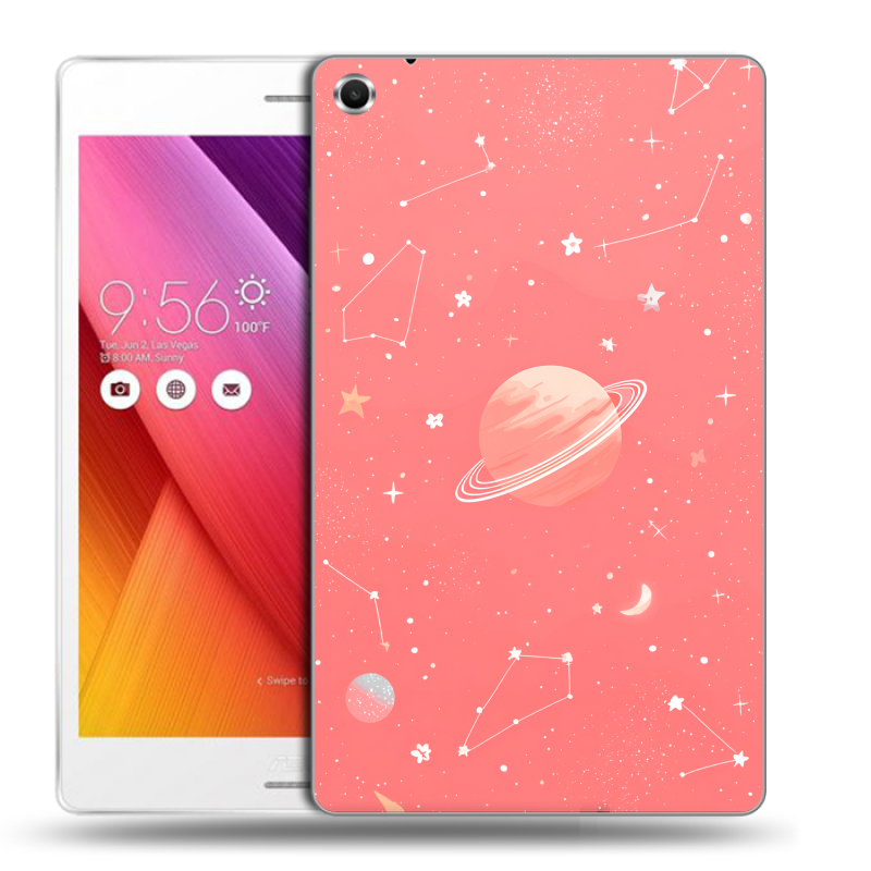 Силиконовый чехол на ASUS ZenPad S 8 с принтом Розовый космос Силиконовый чехол на ASUS ZenPad S 8 с принтом Розовый космос