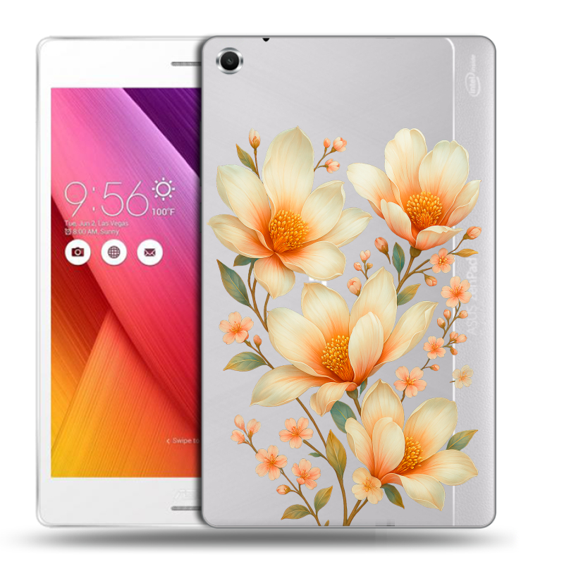 Силиконовый чехол на ASUS ZenPad S 8 с принтом Цветы Силиконовый чехол на ASUS ZenPad S 8 с принтом Цветы