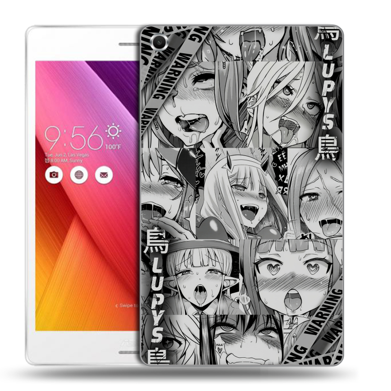 Силиконовый чехол на ASUS ZenPad S 8 с принтом Ahegao Ахегао Аниме Силиконовый чехол на ASUS ZenPad S 8 с принтом Ahegao Ахегао Аниме