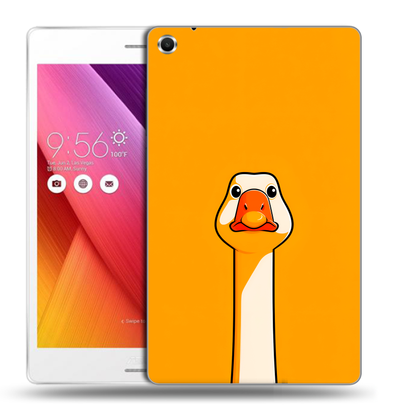 Силиконовый чехол на ASUS ZenPad S 8 с принтом Смешная утка Силиконовый чехол на ASUS ZenPad S 8 с принтом Смешная утка