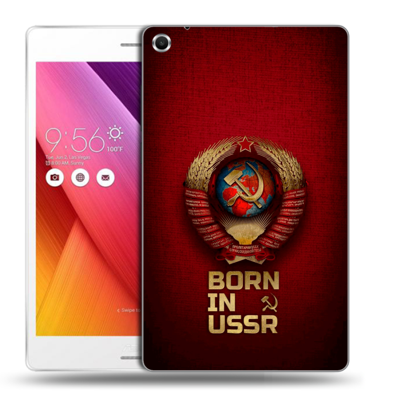 Силиконовый чехол на ASUS ZenPad S 8 с принтом Флаг Герб СССР Силиконовый чехол на ASUS ZenPad S 8 с принтом Флаг Герб СССР