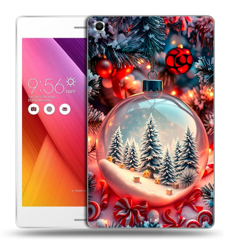 Силиконовый чехол на ASUS ZenPad S 8 с принтом Новый год Силиконовый чехол на ASUS ZenPad S 8 с принтом Новый год
