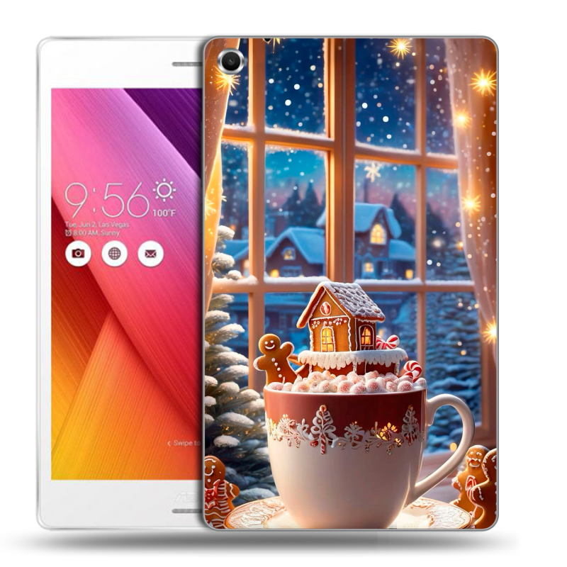 Силиконовый чехол на ASUS ZenPad S 8 с принтом Новый год Силиконовый чехол на ASUS ZenPad S 8 с принтом Новый год