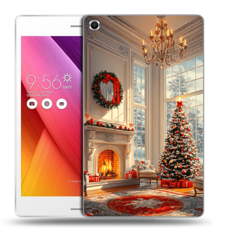 Силиконовый чехол на ASUS ZenPad S 8 с принтом Новый год Силиконовый чехол на ASUS ZenPad S 8 с принтом Новый год