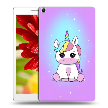 Силиконовый чехол на планшета ASUS ZenPad 8 с принтом Единорог