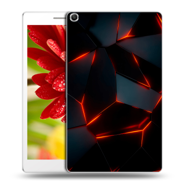 Силиконовый чехол на планшета ASUS ZenPad 8 с принтом Яркие абстракции