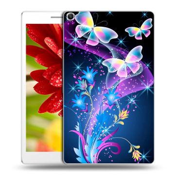 Силиконовый чехол на ASUS ZenPad 8 с принтом Бабочки