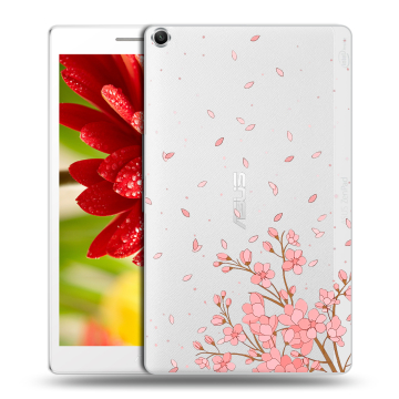 Силиконовый чехол на ASUS ZenPad 8 с принтом Ветка сакуры