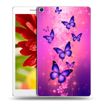 Силиконовый чехол на ASUS ZenPad 8 с принтом Бабочки